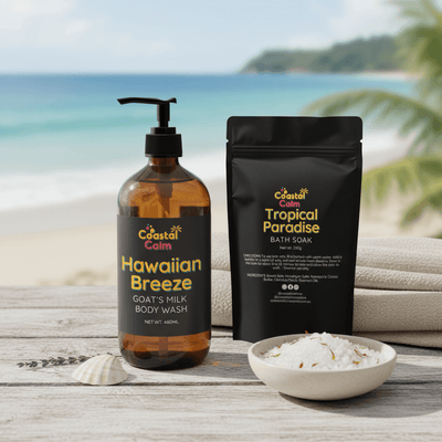 Goat Milk Bath Gift Set: Indulgent Body Wash & Soak Set