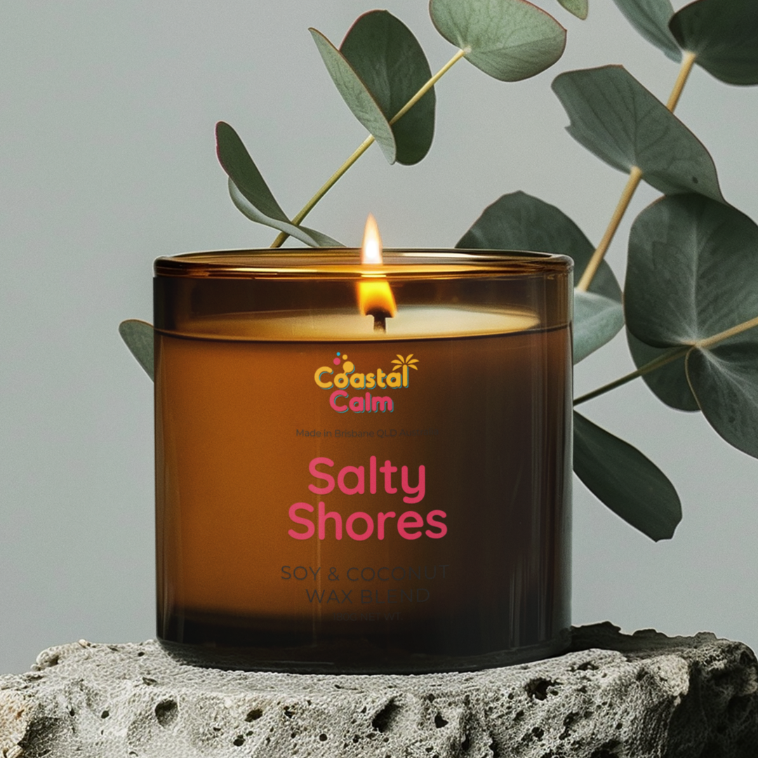 Salty Shores Soy + Coconut Wax Candle 180g